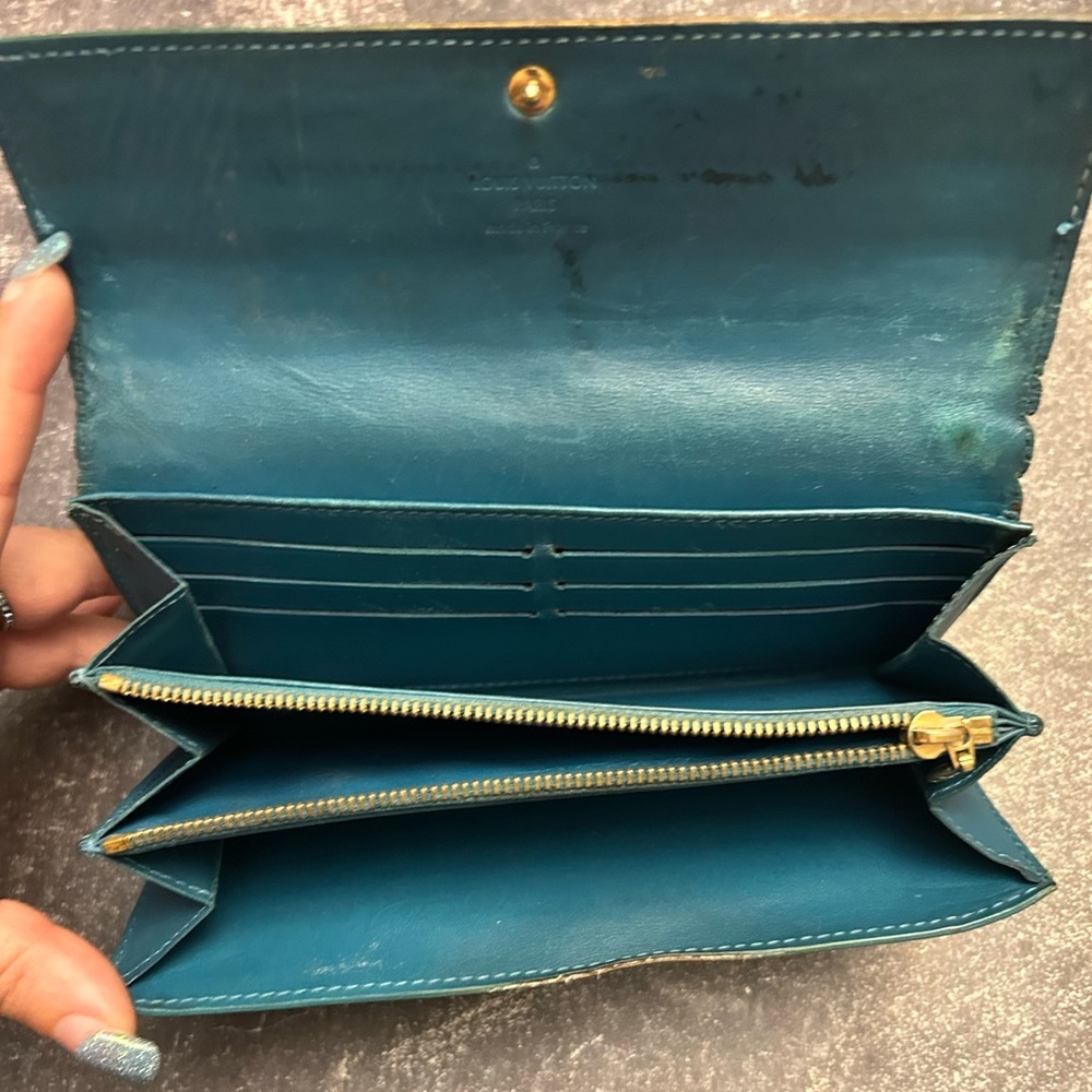 Louis Vuitton Rehab Teal Monogram Clutch - Picture 5 of 5